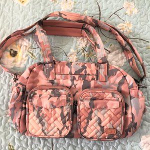 Lug Quilted Carry-All Jumper RFID Tote Bag Camo NWOT